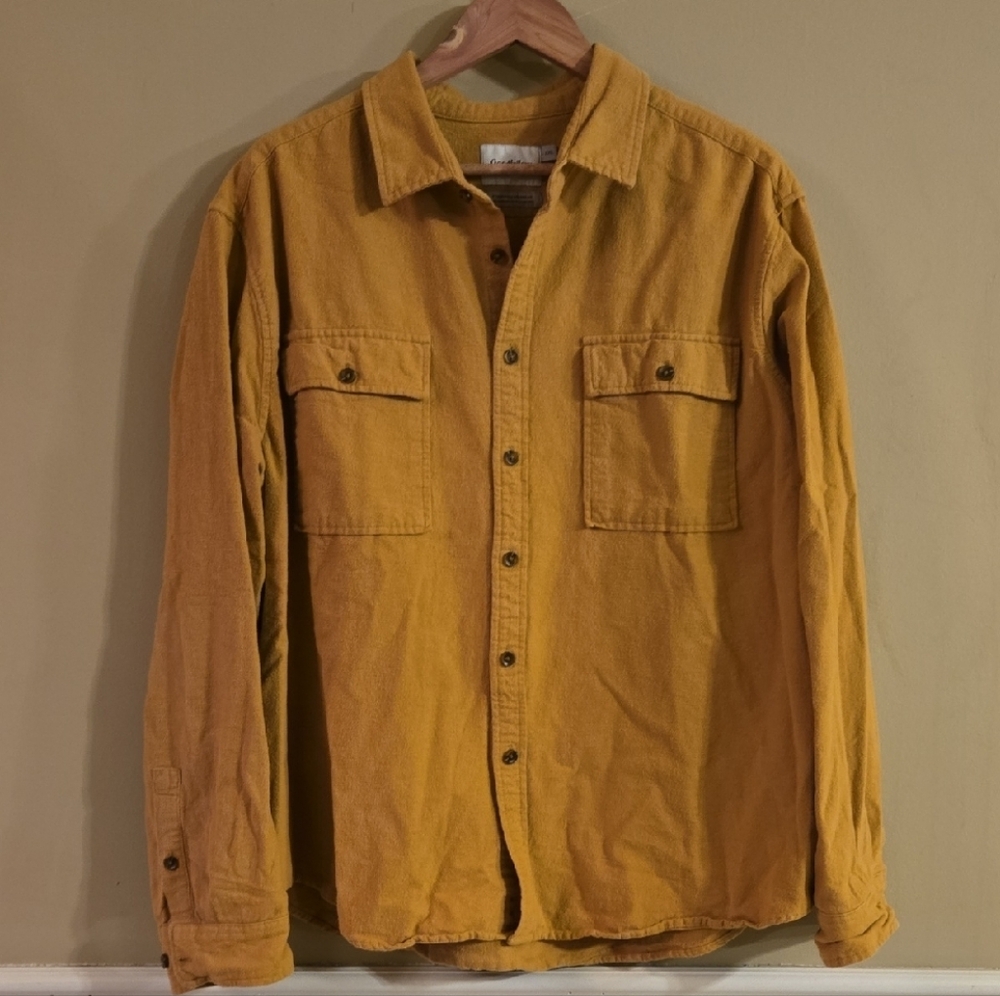 Goodfellow & Co Yellow Lightweight Shirt Jacket